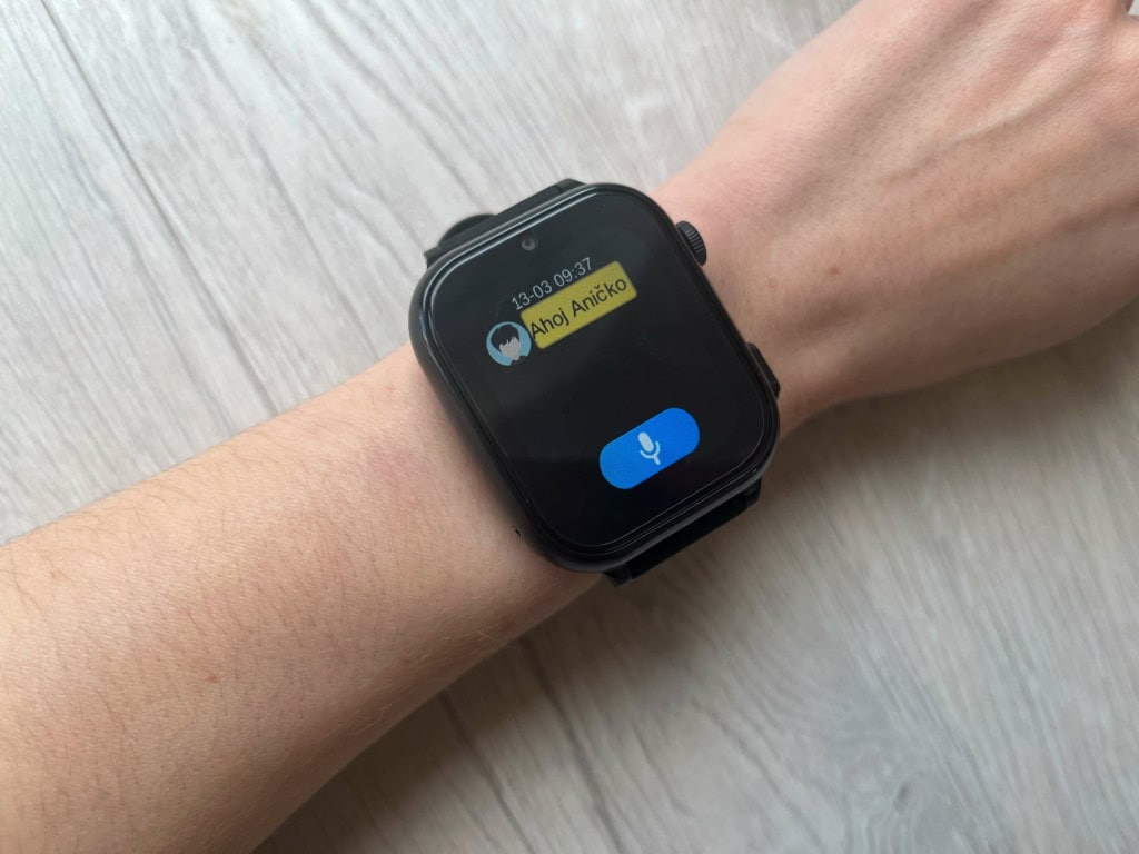 Dziecko może wysłać wiadomość głosową