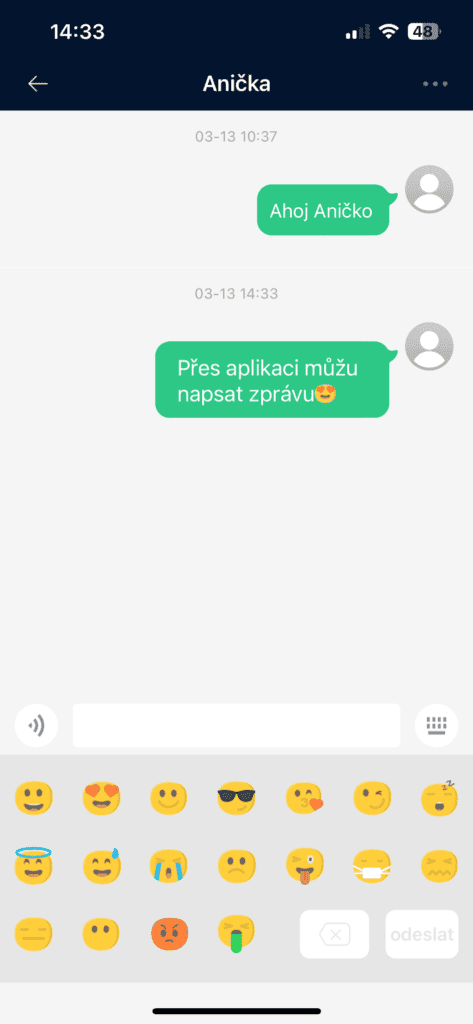 Wiadomości w aplikacji mobilnej