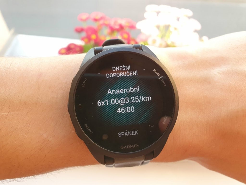 Można również wybrać podsumowanie zalecanych treningów