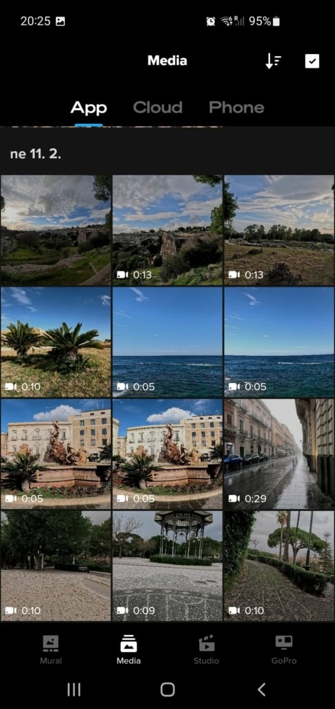 Aplikacja umożliwia pobieranie nagrań z kamery na telefon