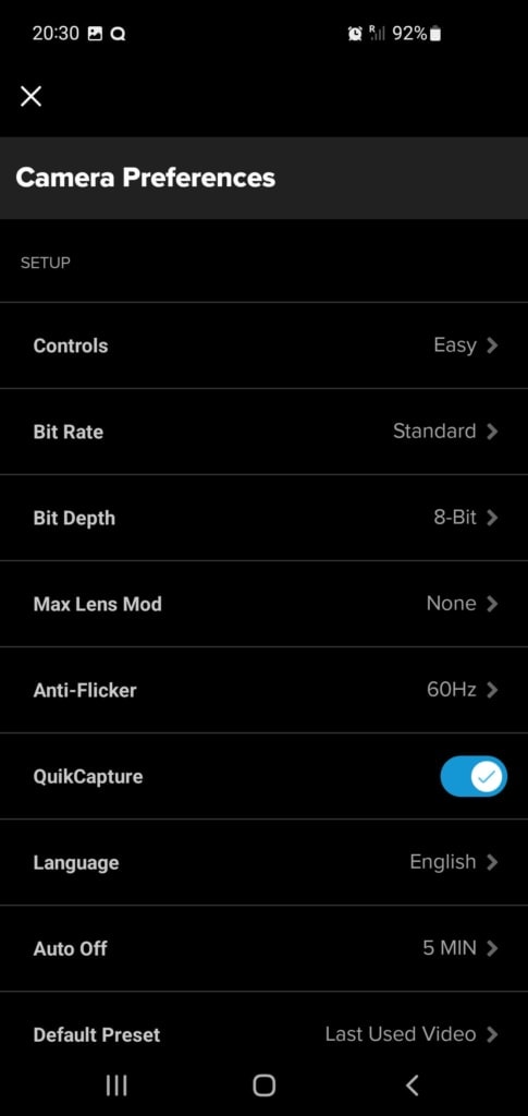 Zmiana ustawień kamery jest oczywistością