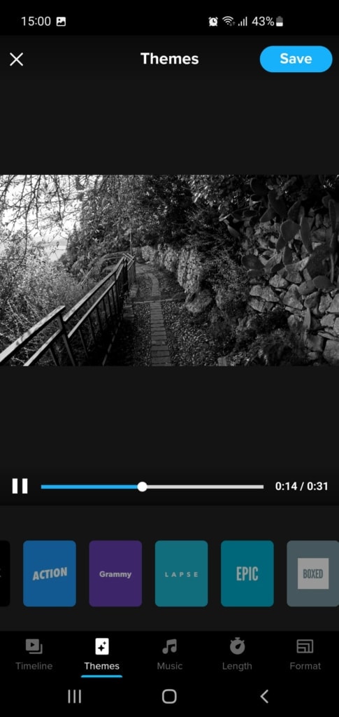 Wynikowy film można edytować na różne sposoby