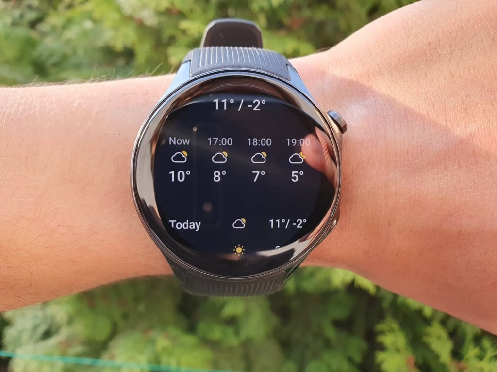 Oprócz prognozy godzinowej dostępna jest prognoza dzienna