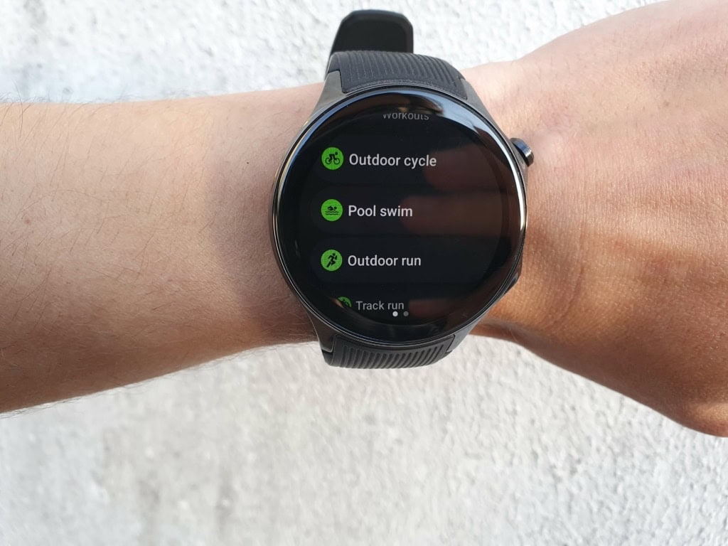 W menu aktywności można znaleźć ponad 100 dyscyplin sportowych