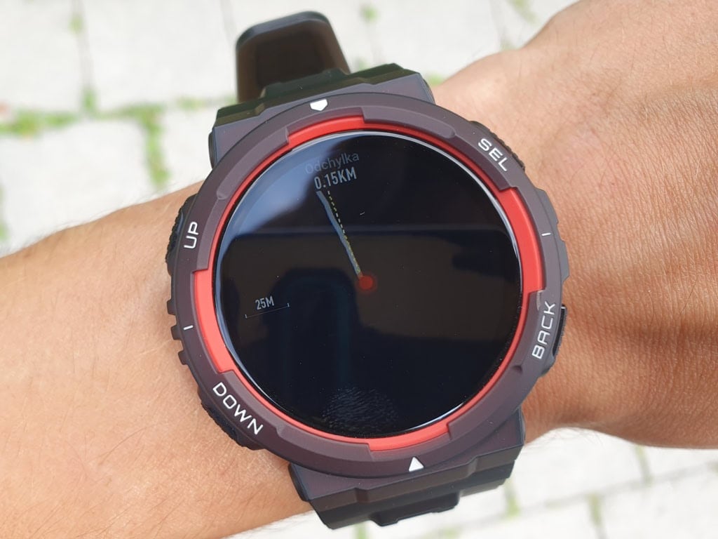 Zgubienie prawidłowego kursu jest sygnalizowane ostrzeżeniem