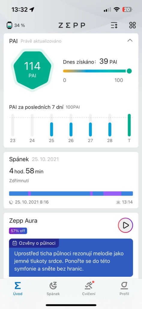 Aplikacja mobilna Zepp