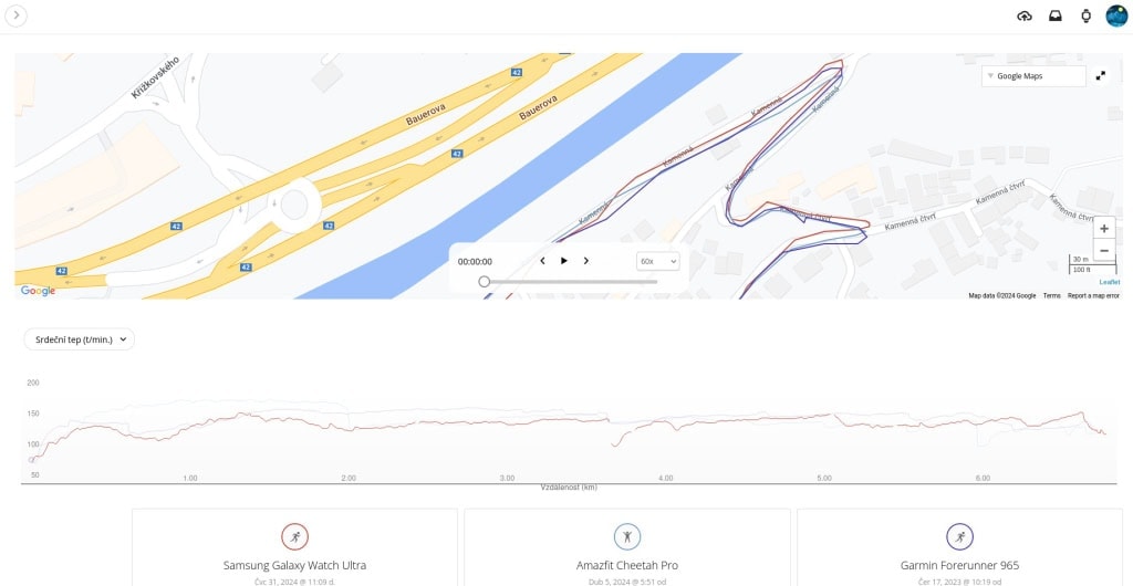 Nie mam nic do zarzucenia dokładności zapisu trasy