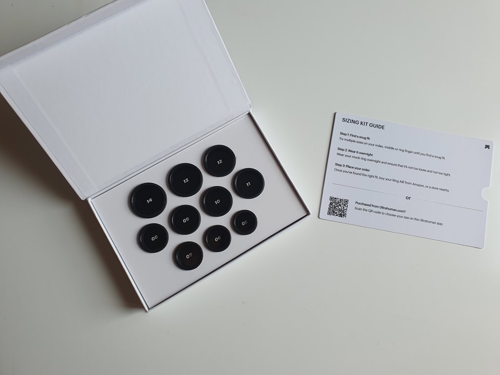 Opakowanie zawierało 10 rozmiarów