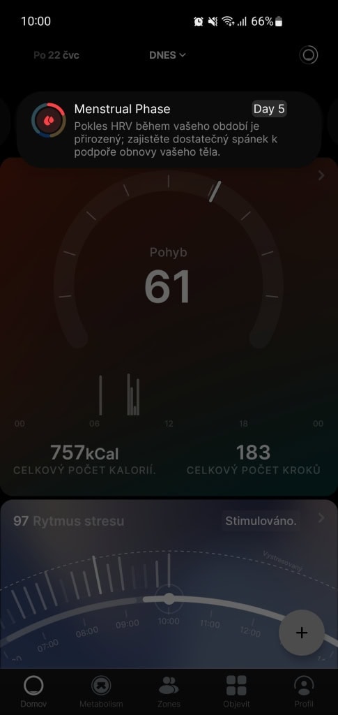Cykl jest oceniany głównie pod kątem zmienności tętna