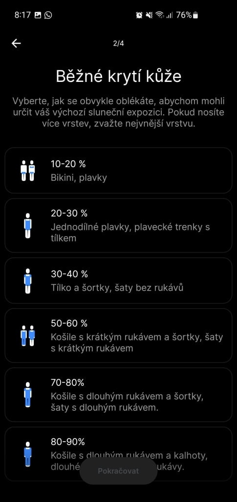 Wybór normalnego pokrycia skóry na zewnątrz