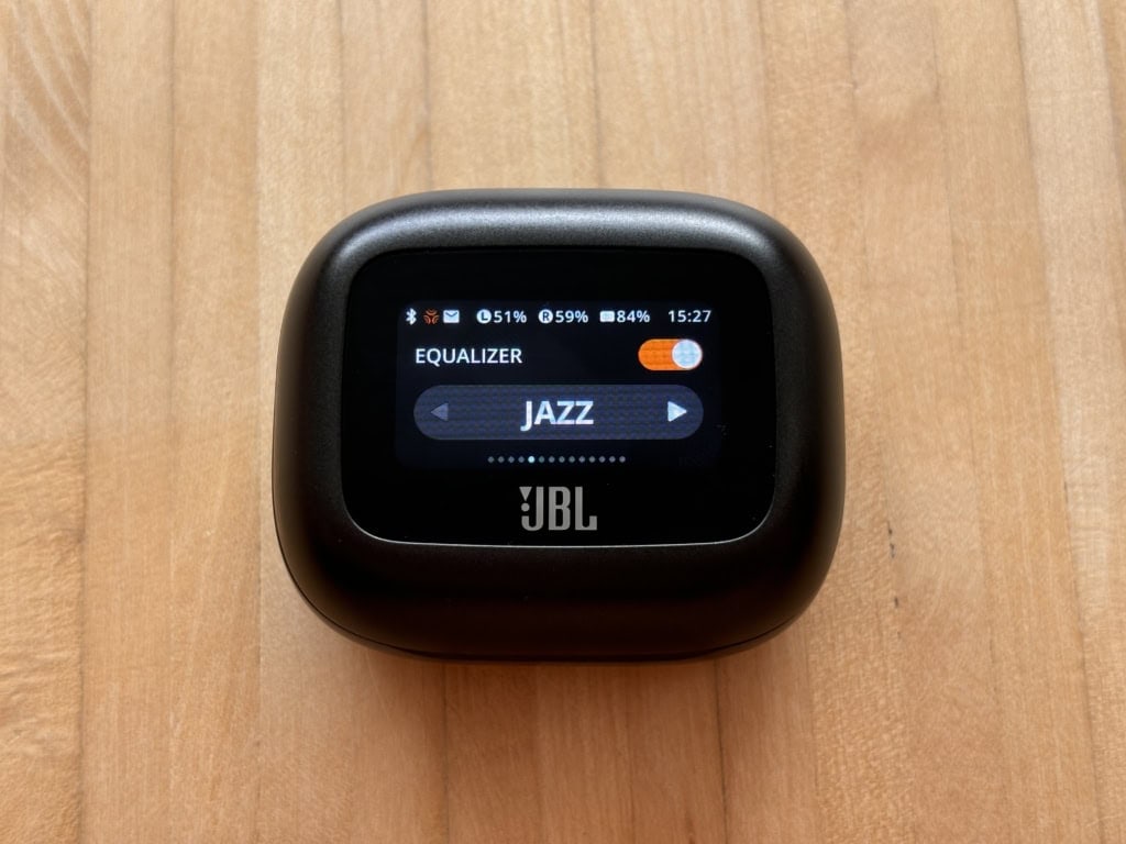 Wybór pomiędzy korektorami na wyświetlaczu