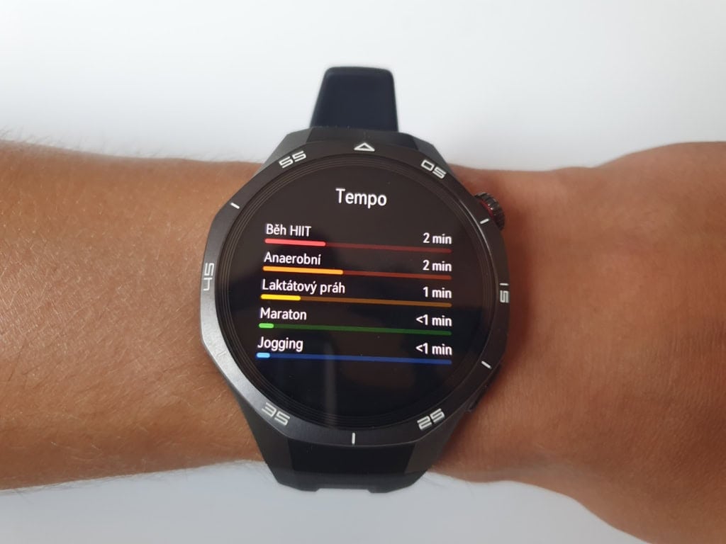 Brak brakujących stref tętna lub tempa