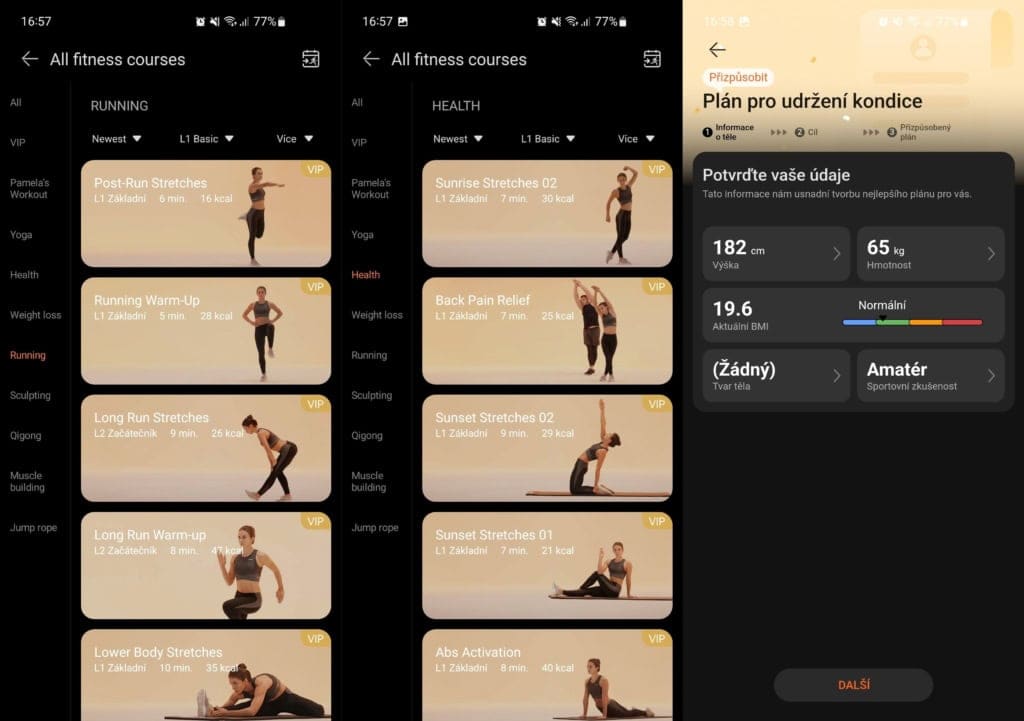 Huawei Health oferuje zaawansowane plany i kursy