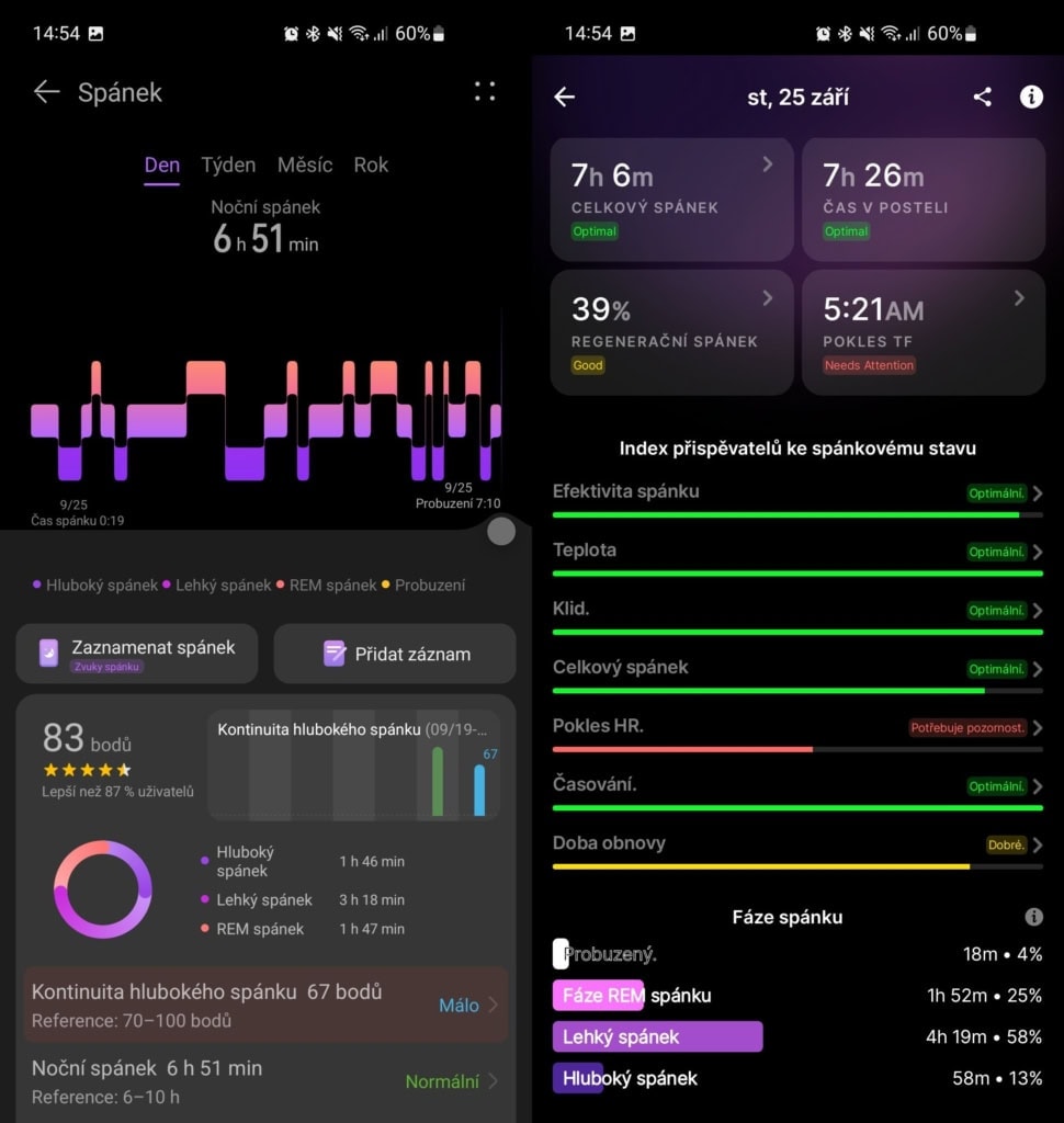 Porównanie z Ultrahuman Ring Air (po prawej)