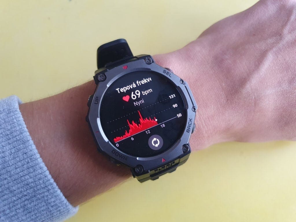 Tętno może być mierzone co minutę