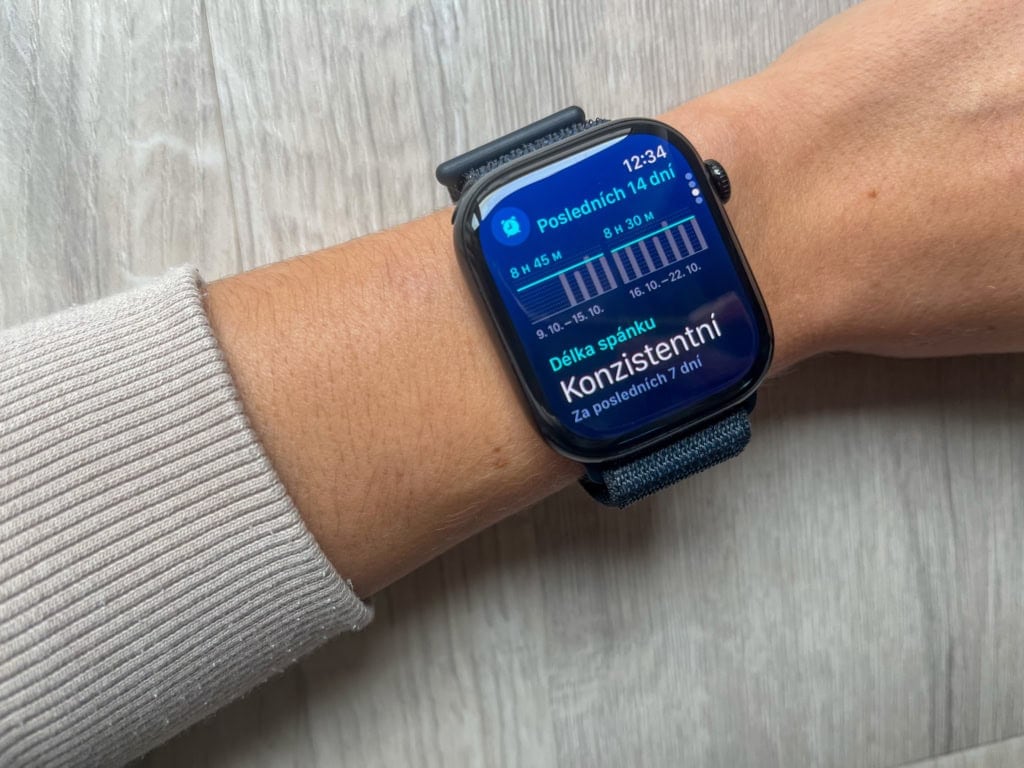 Czas snu w ciągu ostatnich 14 dni