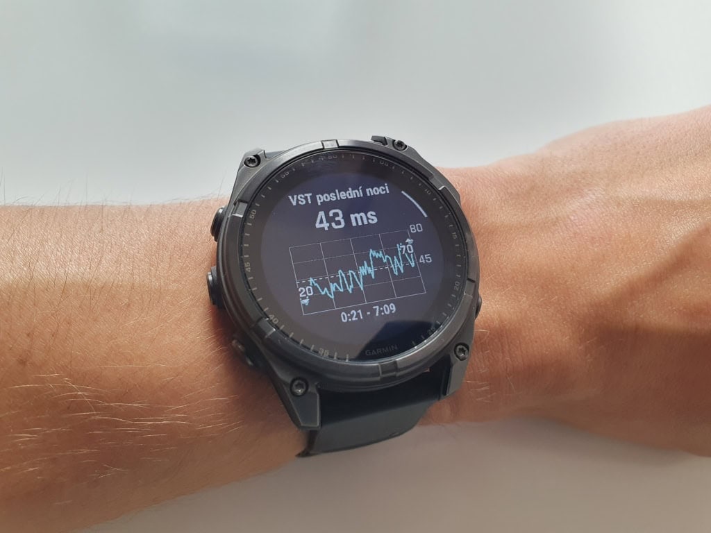 Zmienność tętna podczas snu z wykresem