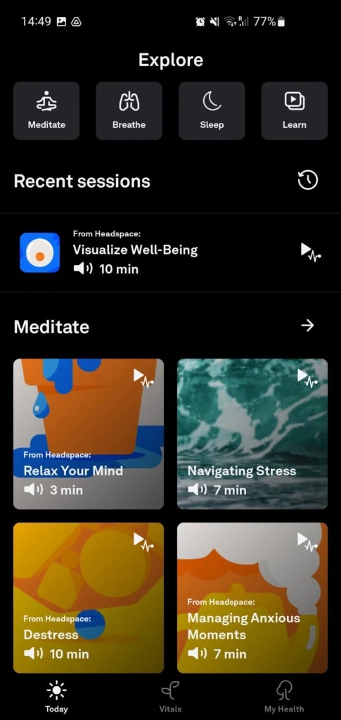 Istnieją programy medytacyjne