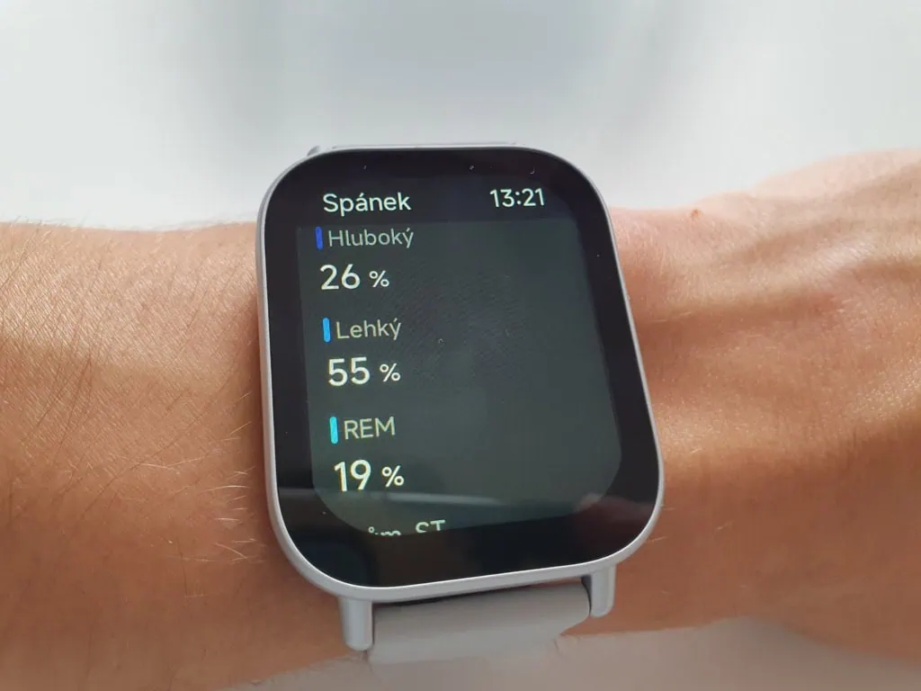 Zegarek określa trzy główne etapy snu