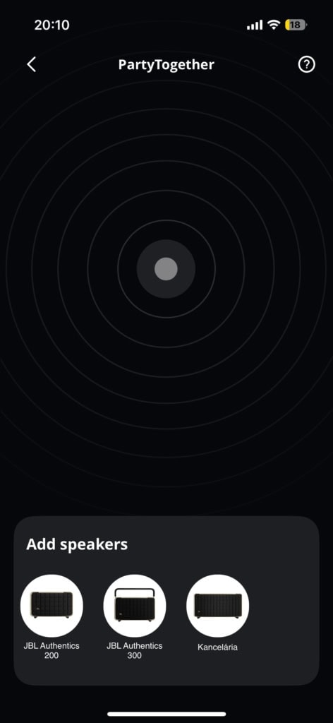 Wybór dostępnych urządzeń