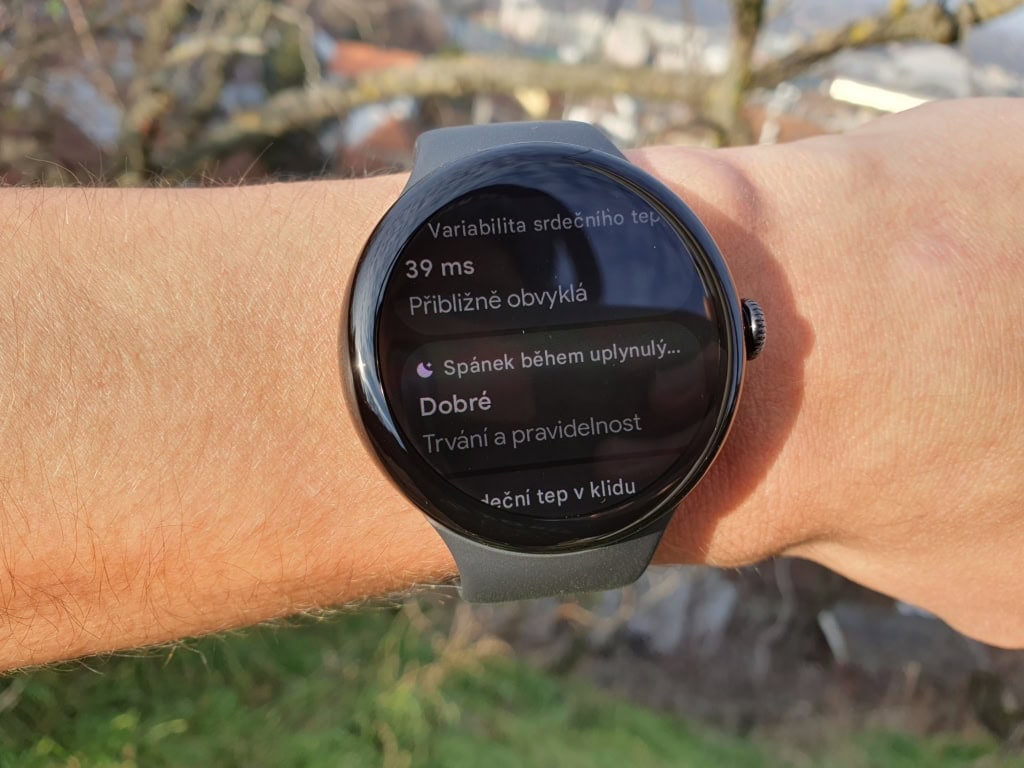 Smartwatch pokazuje poszczególne czynniki