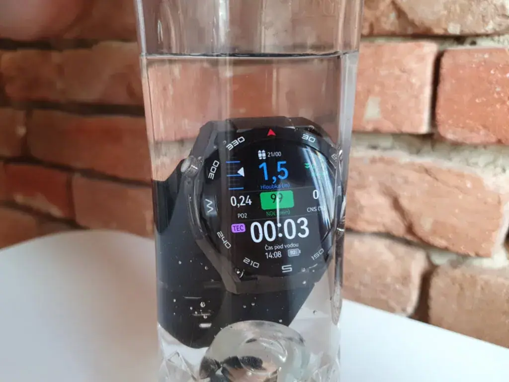 Głębokościomierz natychmiast reaguje na zmiany