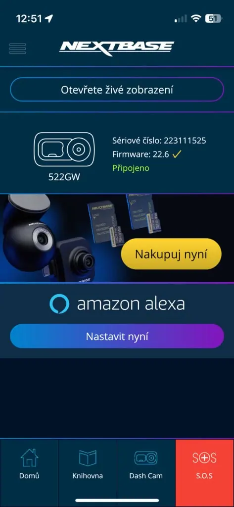 Strona główna parowania kamery.