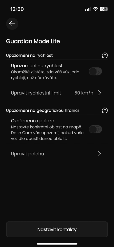 Ustawienia trybu Guardian.