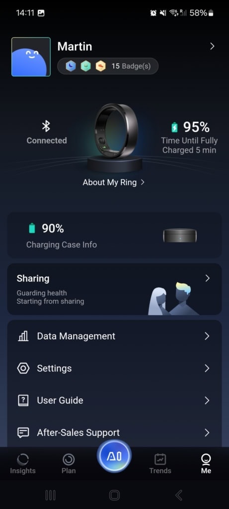 Wskaźnik poziomu naładowania etui
