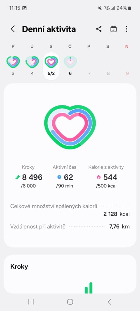 Rozwój codziennych celów w kształcie serduszek