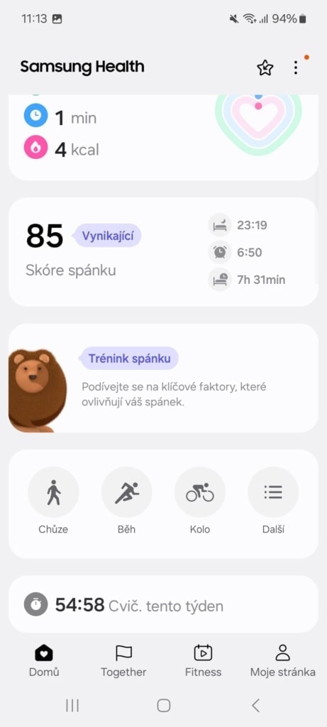 Trening snu dostępny po siedmiu nocach