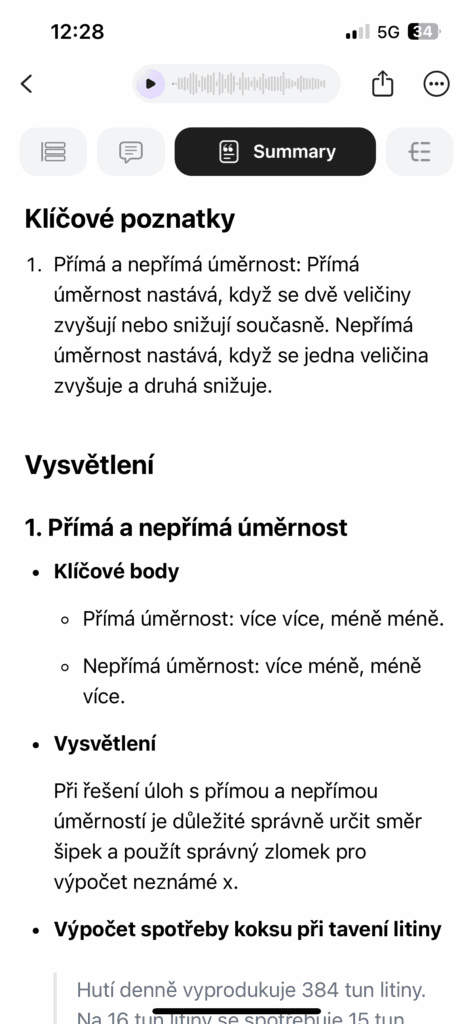 Drugi przykład wykorzystania podsumowania