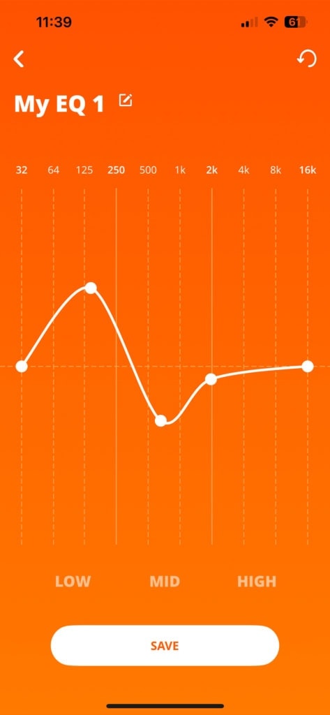 Możliwość ustawienia własnego equalizera