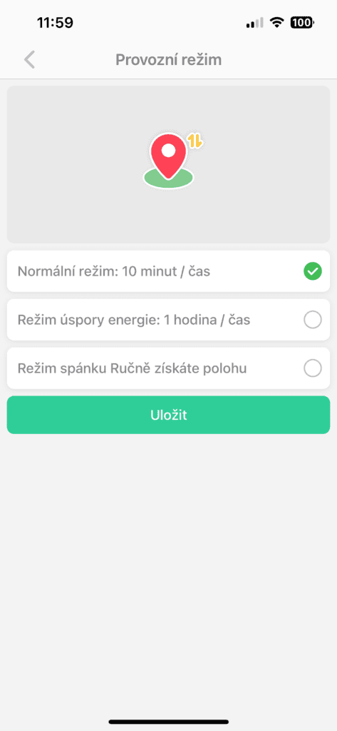 Ustawienia trybu pracy