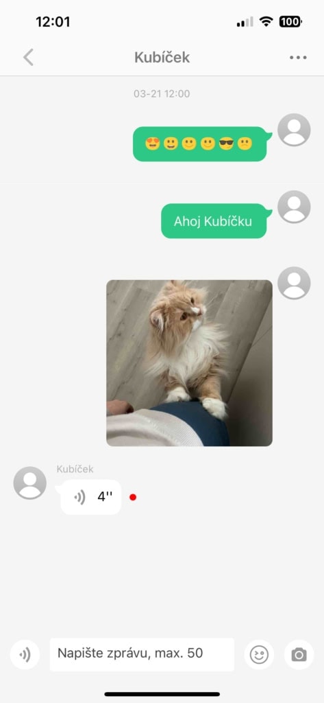 Konwersacja w aplikacji rodziców