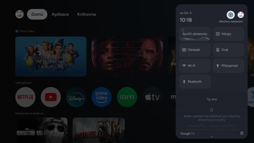 Szybkie ustawienia są częścią systemu