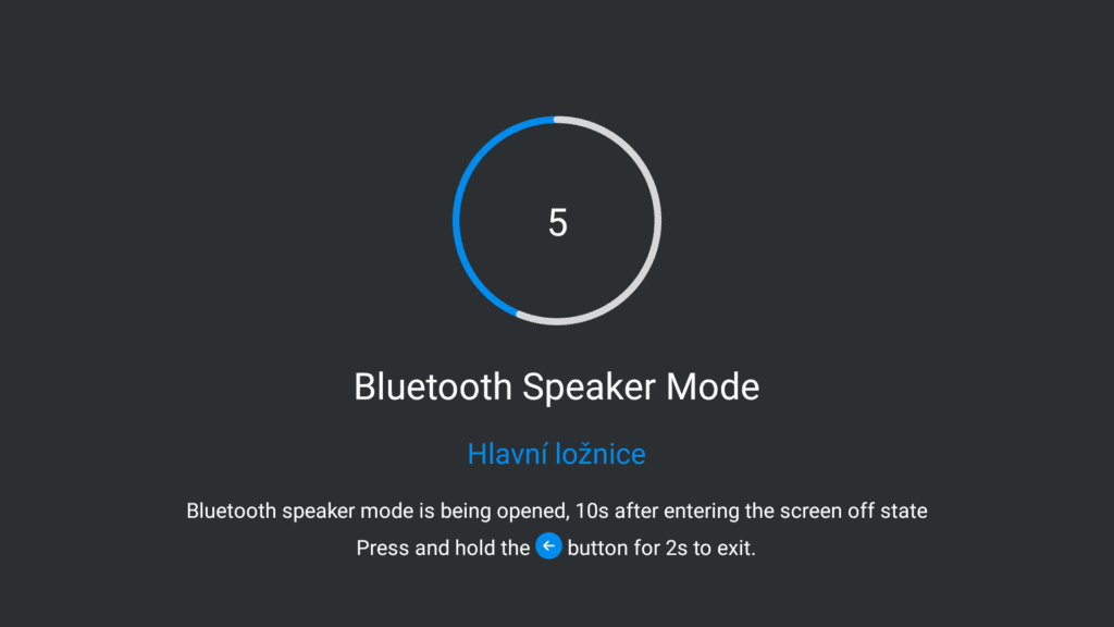 Łatwe przełączenie w tryb głośnika Bluetooth
