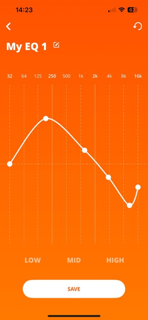 Ustawienia własnego equalizera