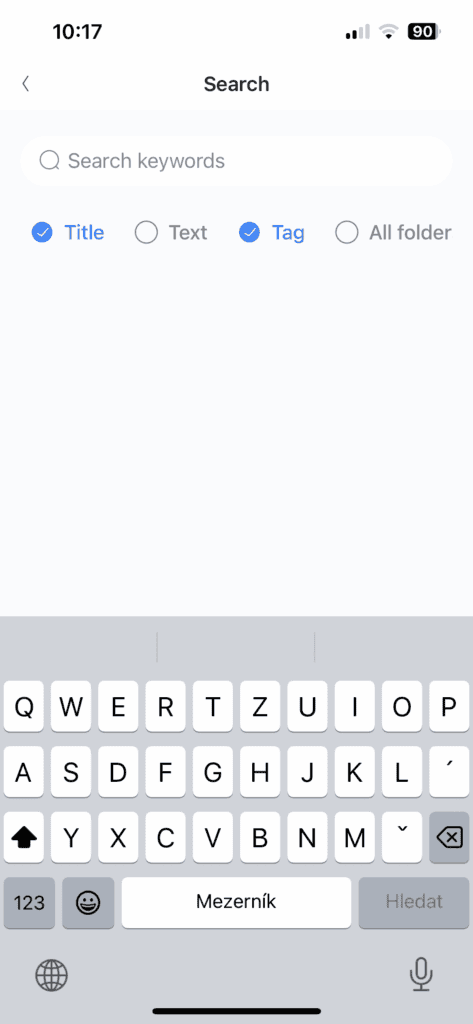 Wyszukiwanie w notatkach