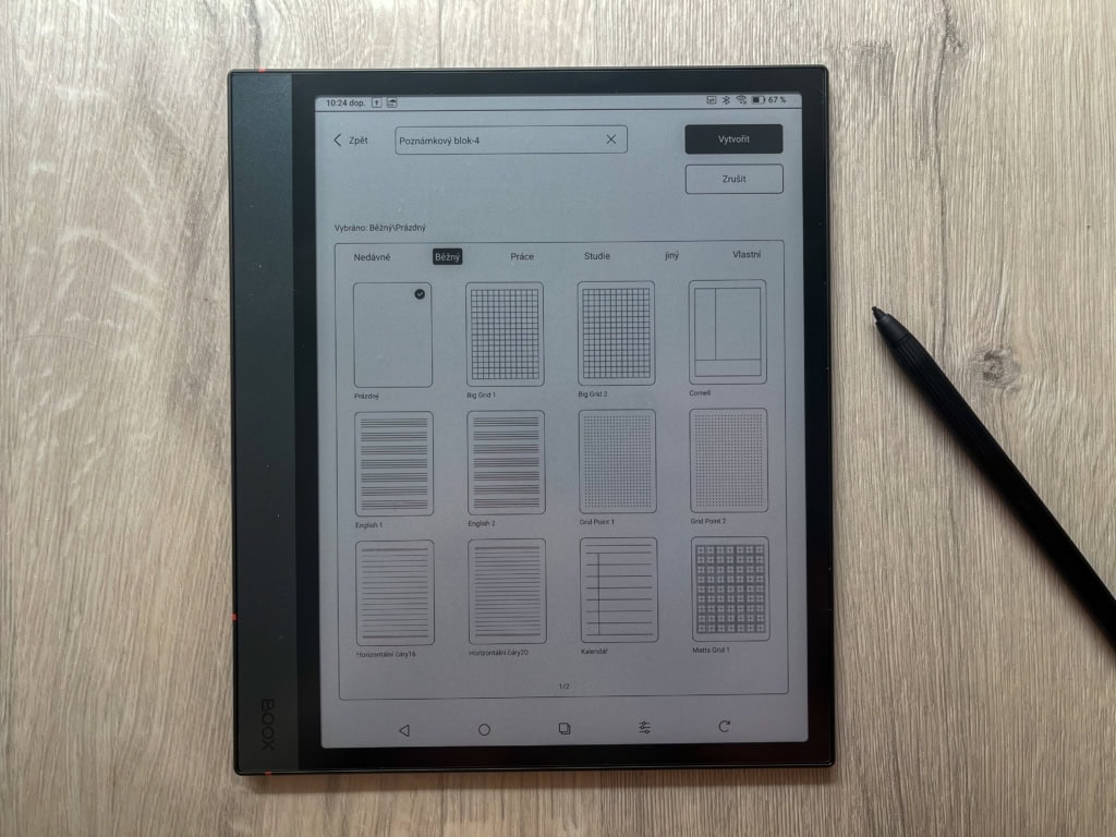 Różne rodzaje szablonów