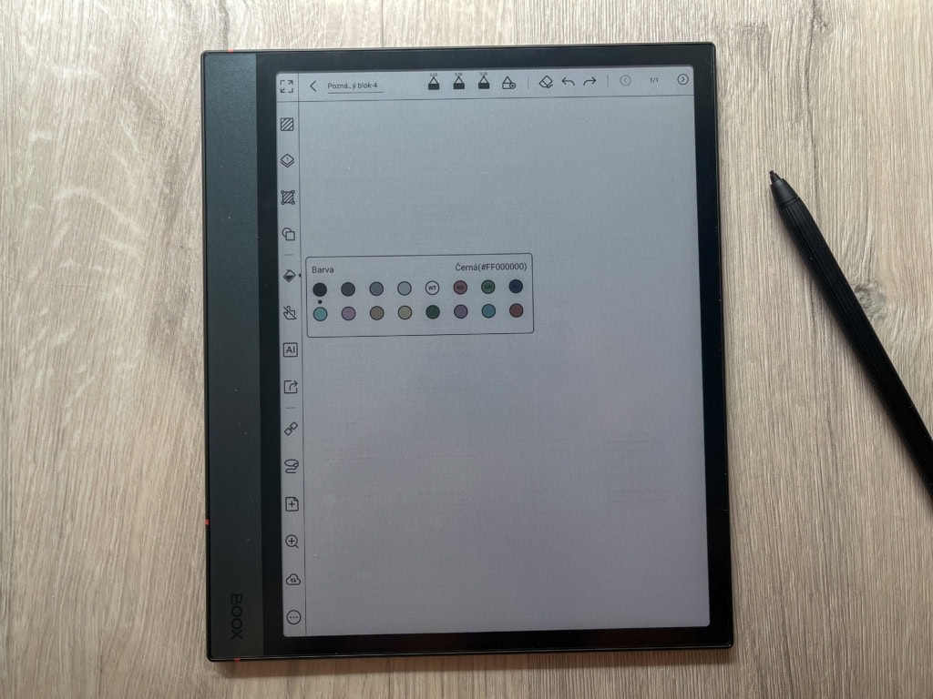 Obsługuje kilka kolorów