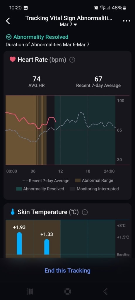 Przejrzysty widok w aplikacji