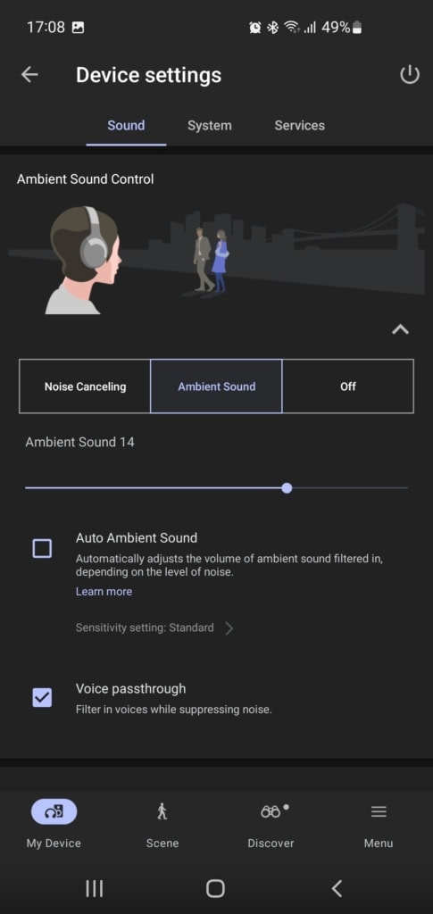 Ambient sound control