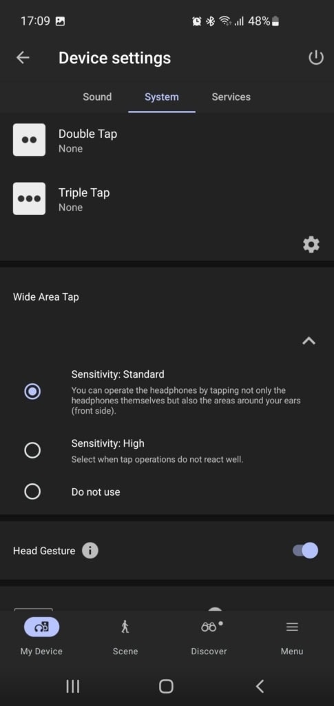 Zmiana ustawień sterowania