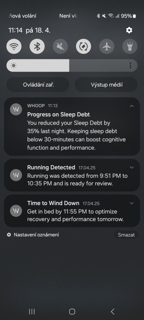 Powiadomienie o rejestracji aktywności