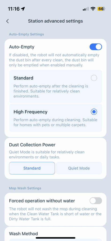 Zaawansowane ustawienia stacji dokującej