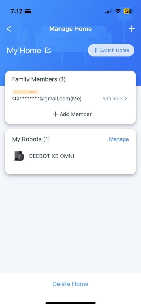 Strona główna aplikacji