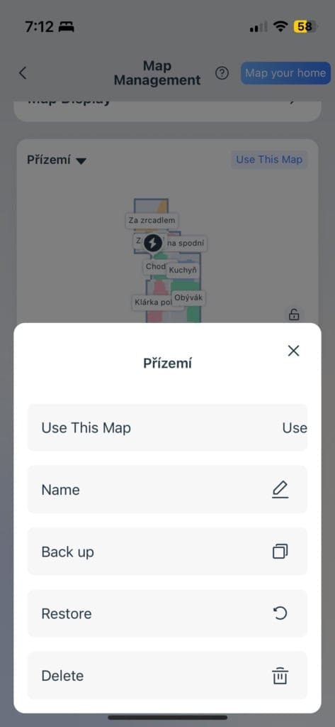 Każdą mapę można nazwać i zmieniać ich kolejność