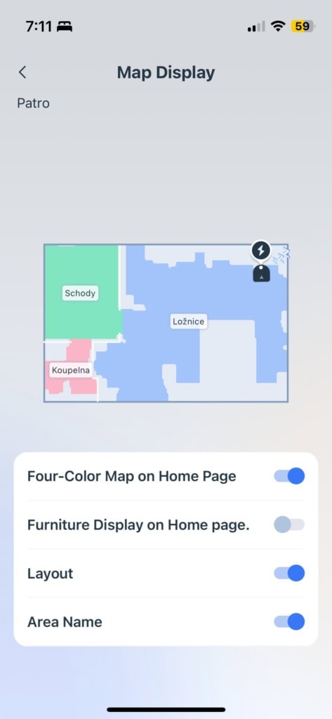 Można również ustawić wyświetlanie wirtualnej mapy