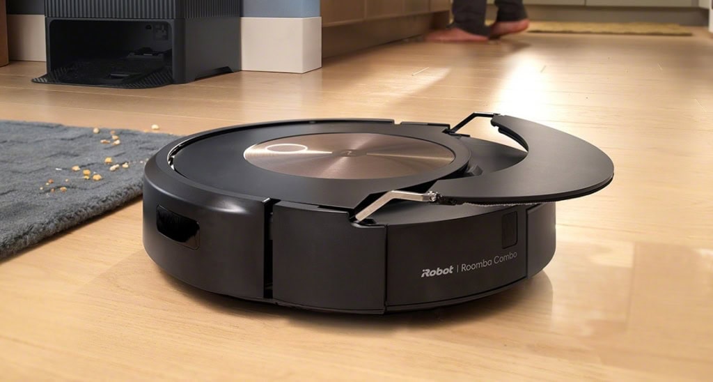 Odkurzacze Roomba wykorzystują mop na mechanicznym ramieniu